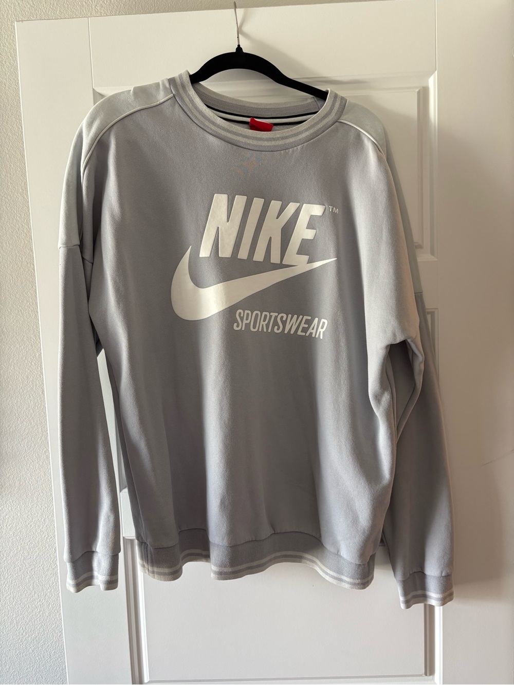 Nike Light Gray Sportswear Crewneck Sweatshirt